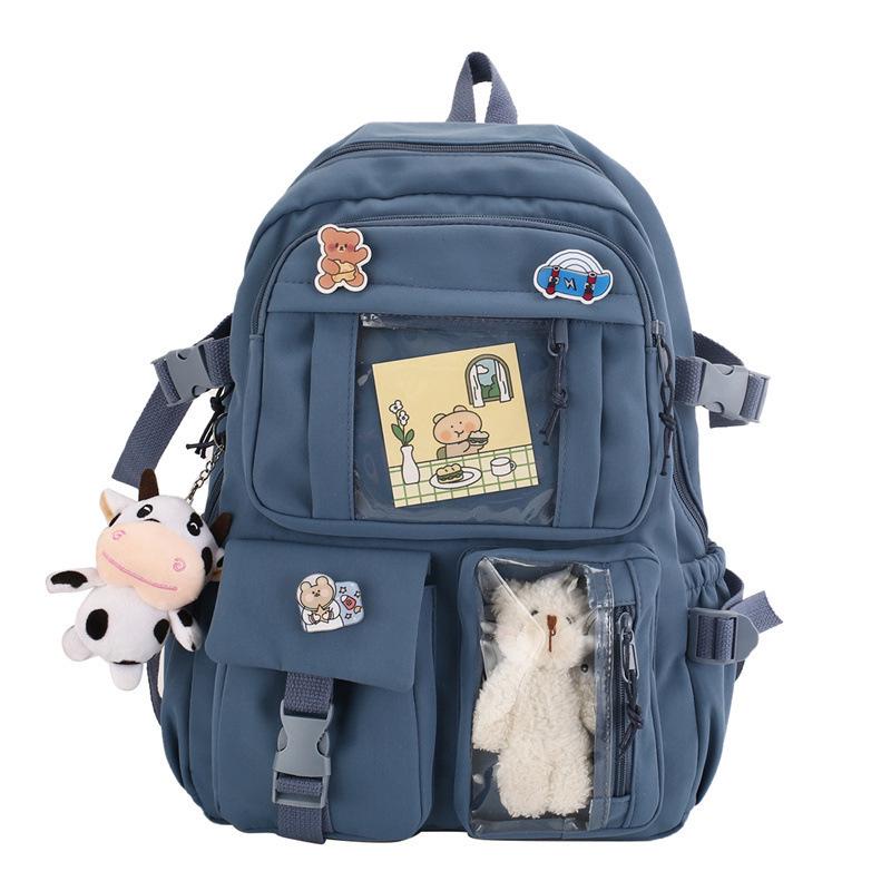 Women's Korean Style Student Backpack - Oxford Cloth Harajuku Schoolbag for Primary & Middle School