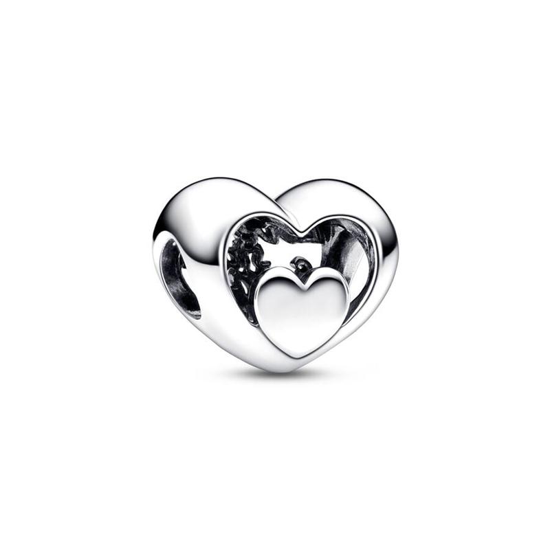 Europeans DIY Angel Mom Heart Sparkling Paw Print Cherry Blossom Charm Beads Fit Original Silver Bracelet Jewelry