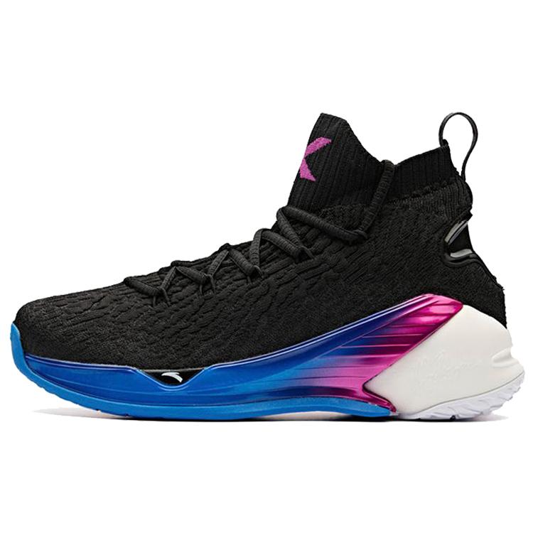 

Новые баскетбольные кроссовки ANTA KT4 Мужские высокие Черные/Белые/Фиолетовые 11841101-2 40