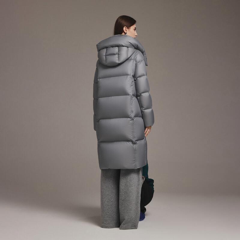 Tanbor Women's Long Warm Down Parka with Detachable Hood