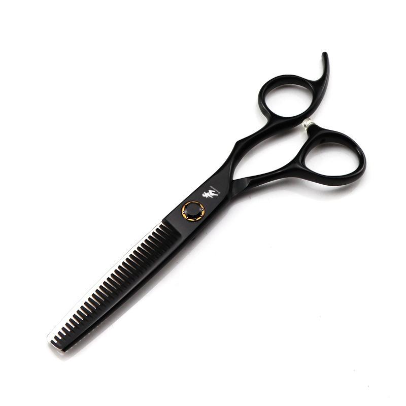 Black Paint Bearing Screws 6.0 Inch Freelander Xmq11 Hairdressing, Haircut, Tooth Scissors, Thin Scissors