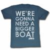 Jaws Bigger Boat Navy Adult T-Shirt
