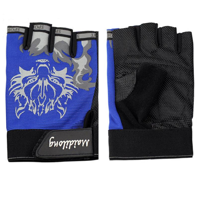 

Fitness gloves half finger men s and women s non-slip breathable outdoor sports gloves spring and autumn exercise running riding gloves M червоний