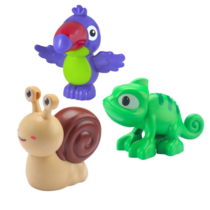 Big Building Blocks Animals Parts Zoo Sets Dinosaur Assemble Accessory Compatible Duplon Bricks Jurassic Toys for Children Gift