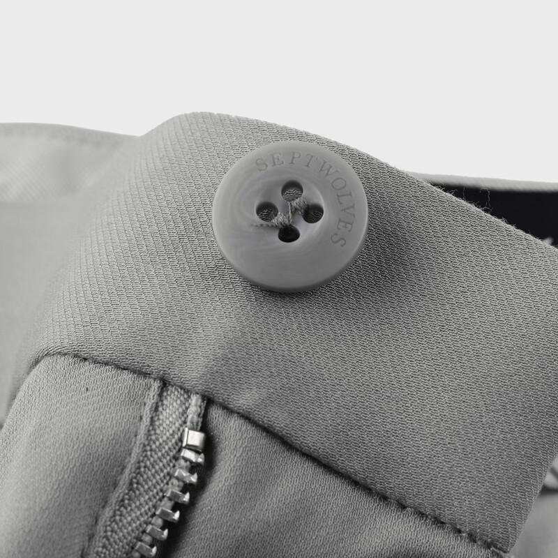 SEPTWOLVES Men's Mulberry Silk Casual Straight-Leg Pants