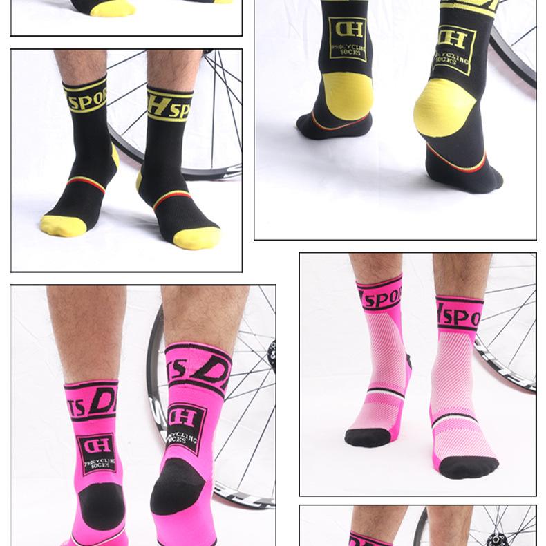 Professional Cycling Socks Flash Design Men Bike Socks Breathable Women Running Racing Socks Road Socks