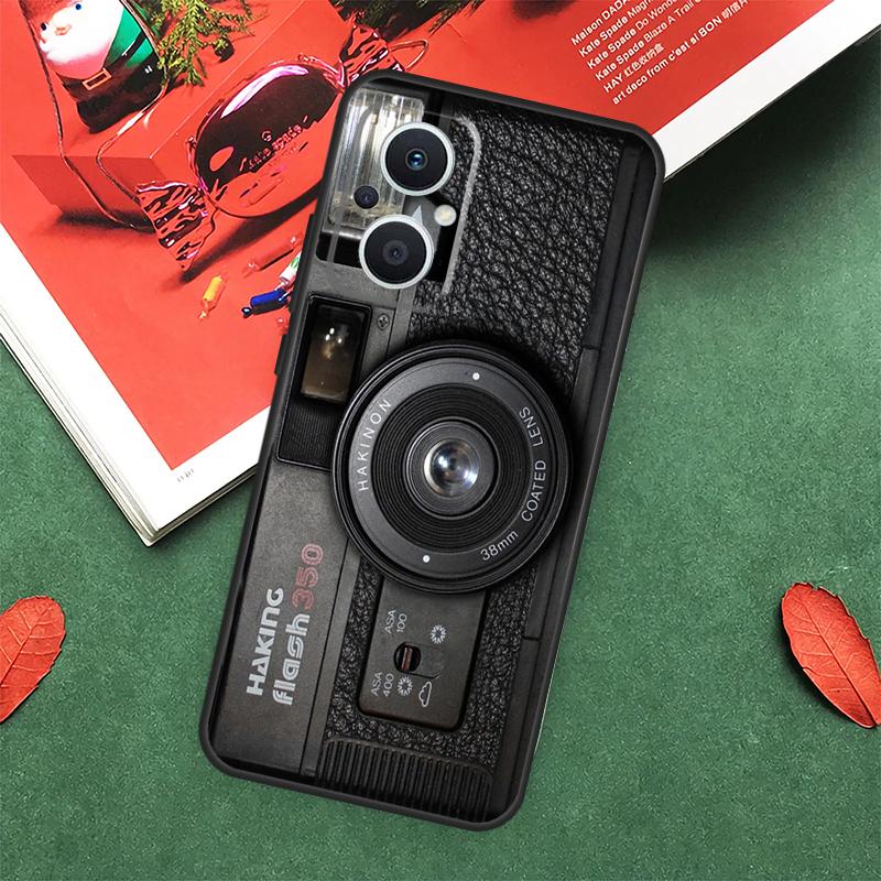 Vintage Camera Case For OPPO Reno 7 8 Lite 8T 10 11 12 13 Pro 12F 13F 14F OPPO Find X8 X6 X5 X9 Pro Cover