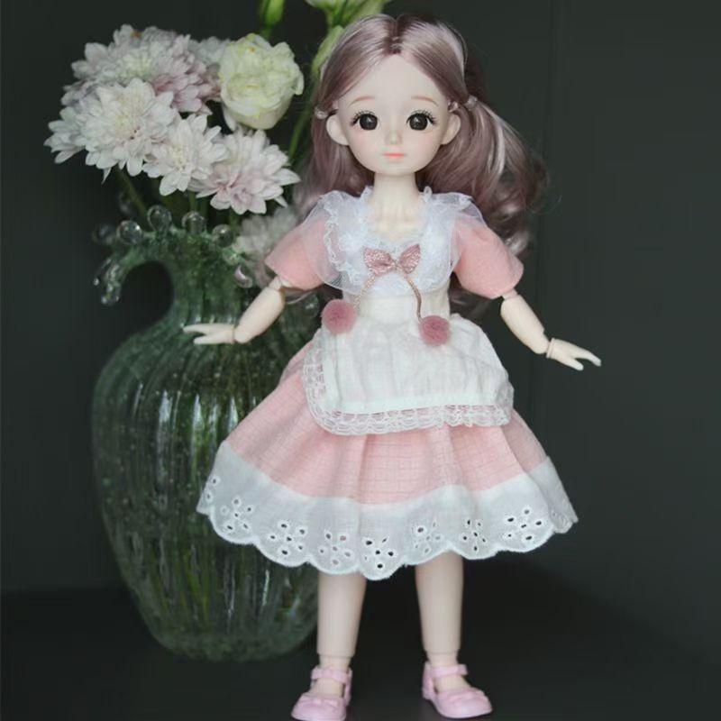 Oblečení pro 30cm panenku Pěkné šaty 1/6 BJD panenka DIY Oblékání Lolita Princeznovská sukně Oblečení Hračka pro dívku Sváteční dárek Doplňky pro panenku