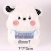 Adorable Plush Bear & Rabbit Brooch Keychain for Kids & Women - Cute Bag or Pin Accessory