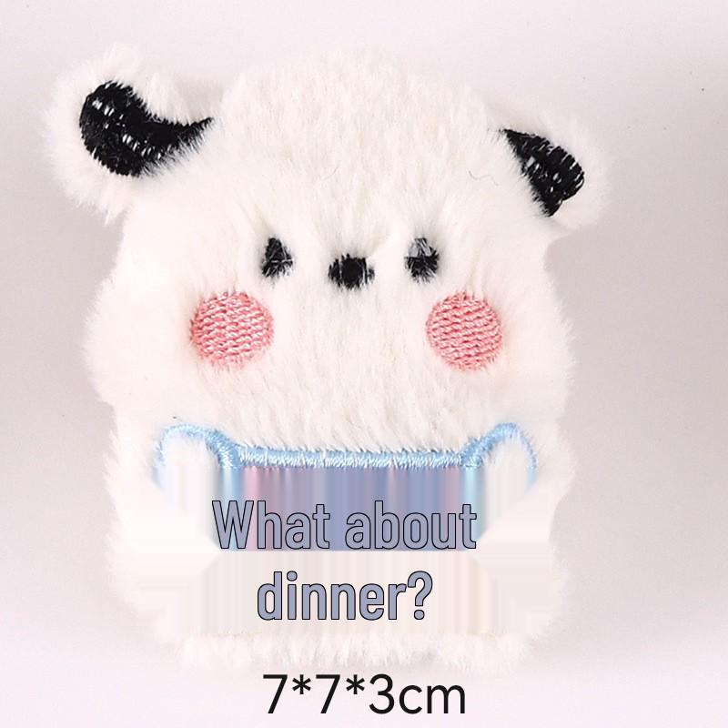 Adorable Plush Bear & Rabbit Brooch Keychain for Kids & Women - Cute Bag or Pin Accessory