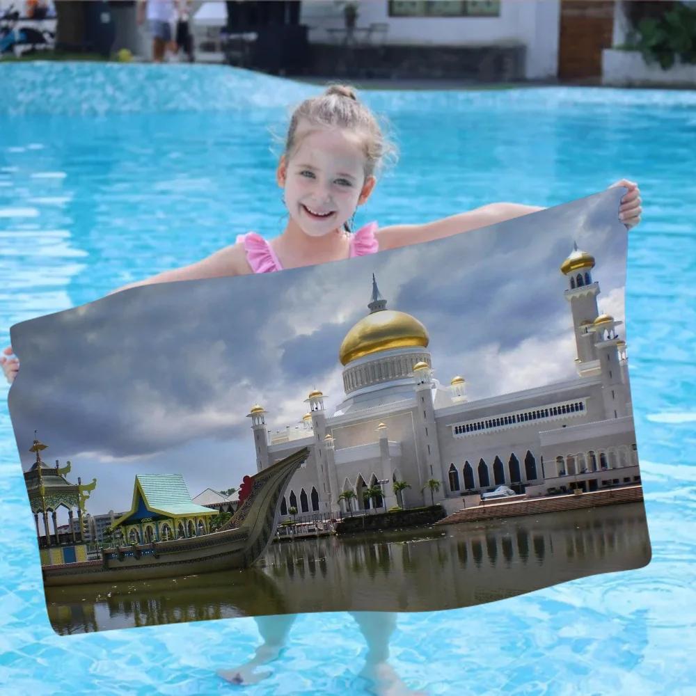 Islamic Mosque Big Microfiber Beach Towels Quick Dry Towel Sand Beach Towels Pool Towel For Travel Swim Pool Yoga