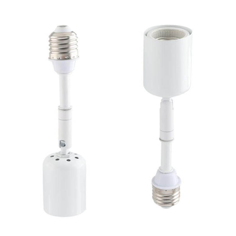 Adjustable Angle E27 Ceramics Lamp Holder Extension Heat Resistant for LED/Incandescent Lights