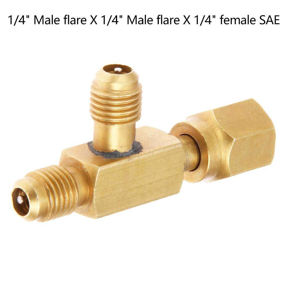 1/4X1/4X1/4\\\" T Type Adapter 1pc Add Gauge Manifold Pump