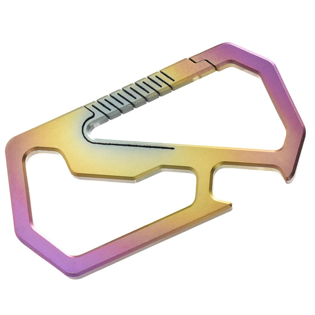 Multitool Titaniums Keychain with Bottle Opener Quickly Release Key Carabiner Clip Portable Key Holder Outdoor Tool