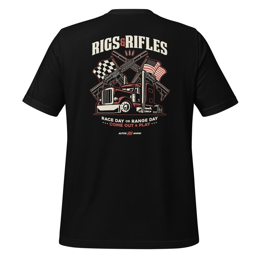 

Rigs and Rifles v1 - Autos and Ammo Series T-Shirt 4XL