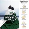 1PC Custom Name Blanket Jets Football Flannel Blankets Patterns Throw Blanket All-Season Soft Gift for Couch, Bed, Camping, Birthday Gifts
