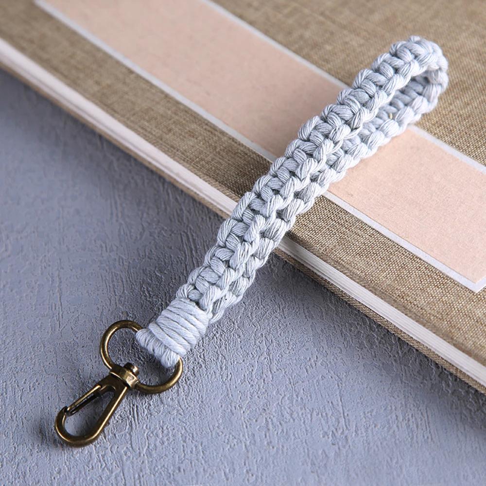 Neuer Vintage Twist Baumwollseil Schlüsselanhänger Damen Temperament Auto Tasche Schlüsselring Geflochtener Schlüsselanhänger Für Damen Schmuck Geschenk 2022