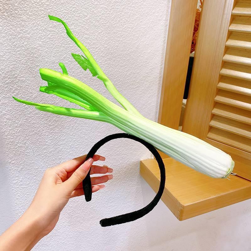 Funny Radish & Cabbage Vegetable Hair Clip Headband