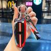 5 Bottons Racing Style Metal Car Key Case Fob Cover for Ford Edge Escape Explore Expedition Flex Focus Taurus C-max 2011 -2015