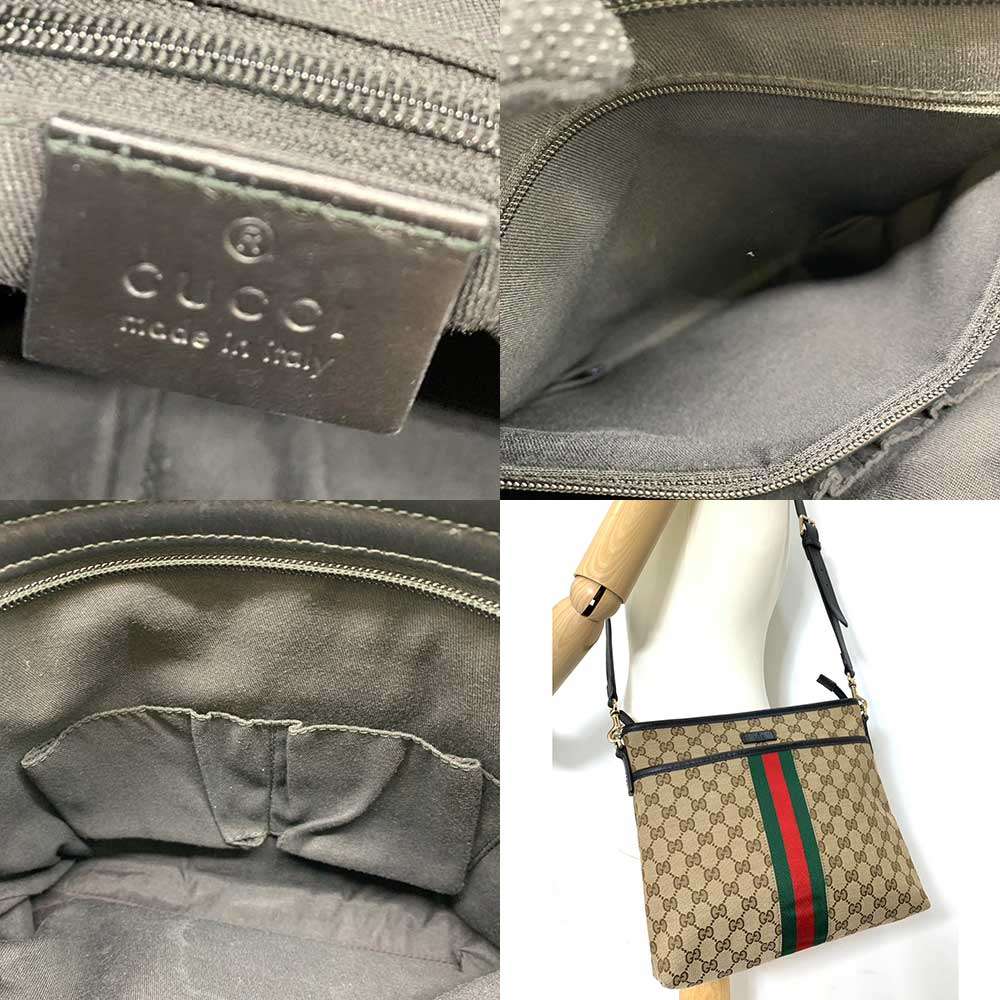 Used GUCCI SherryShoulder Bag GG Canvas Women