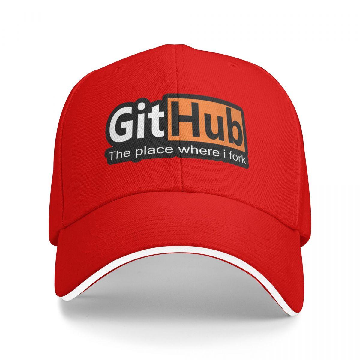 

Унисекс Бейсболки Логотип GitHub Уличная одежда для улицы Летние Спортивные Бейсболки Кепка в стиле Hip Hop Кепки One Size