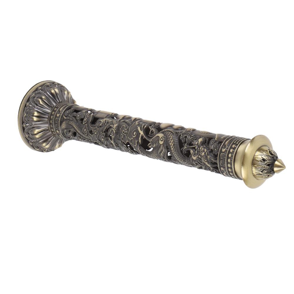 1 Stück Bronze Farbe Drache Phönix Räucherhalter Vertikales Design Messing Räucherturm Heimdeko