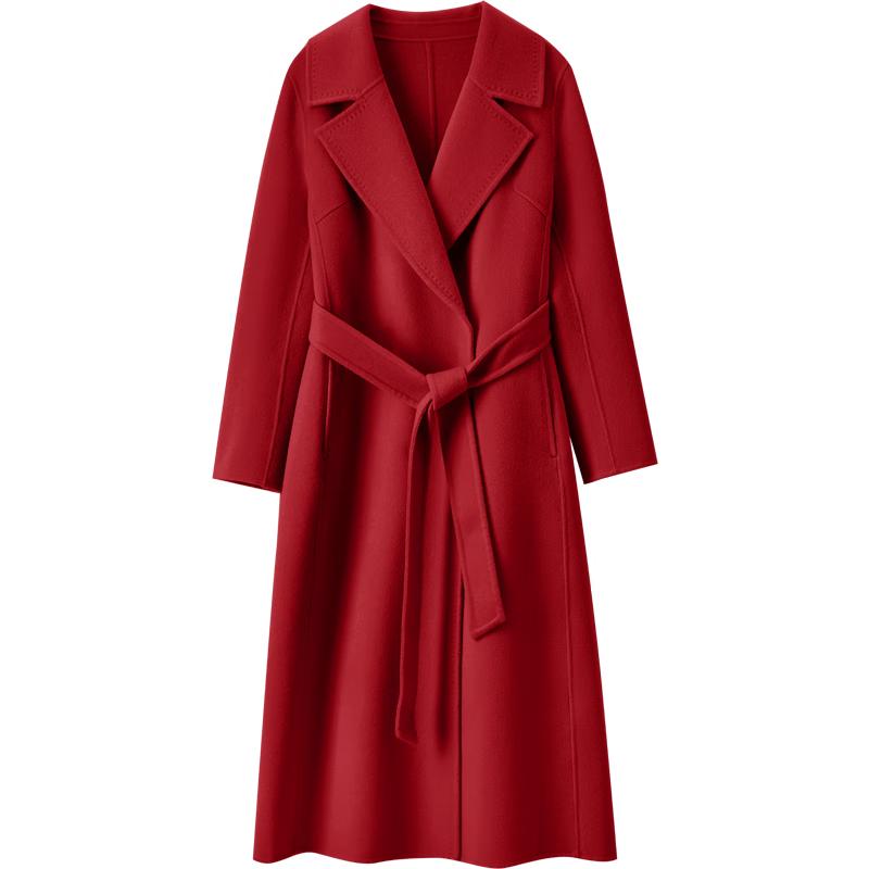 

Shangdoupila Women s 100% Wool Long Winter Coat M