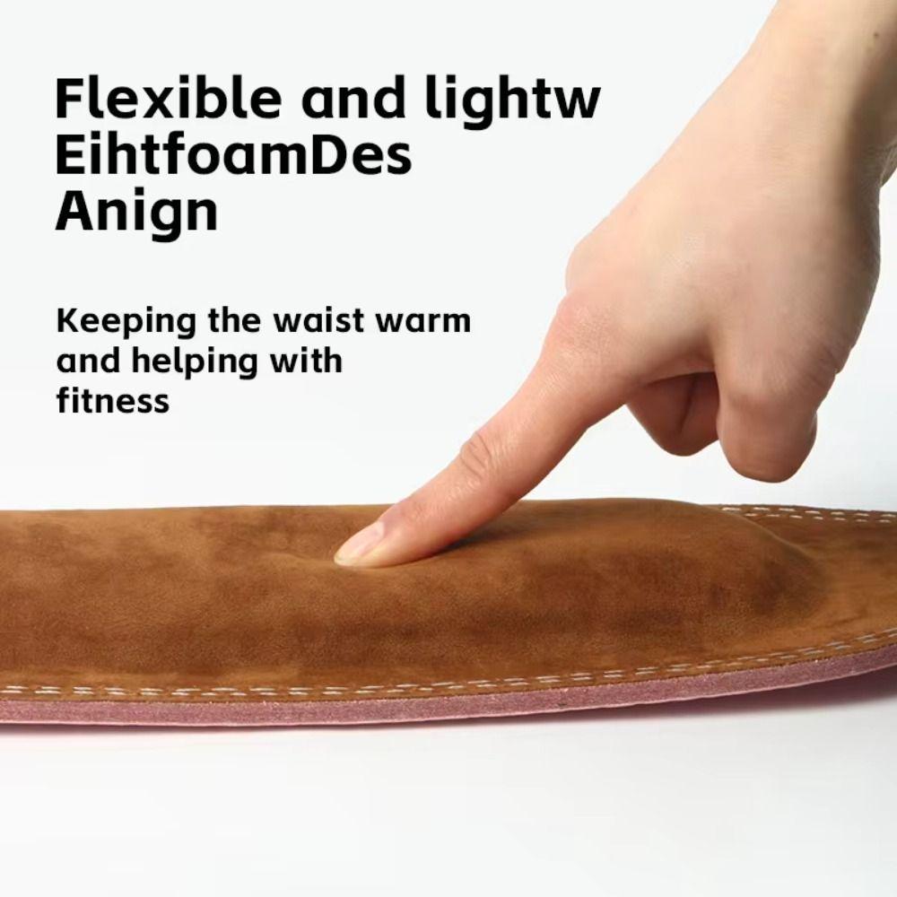 PU Leather Waist Support Belt Adjustable Weight Lifting Belt Durable Waist Support  Men&Women