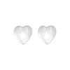 Korean Style Transparent White Love Stud Earrings for Women Sweet Fashion Acrylic Resin Peach Heart Earrings Jewelry Gift