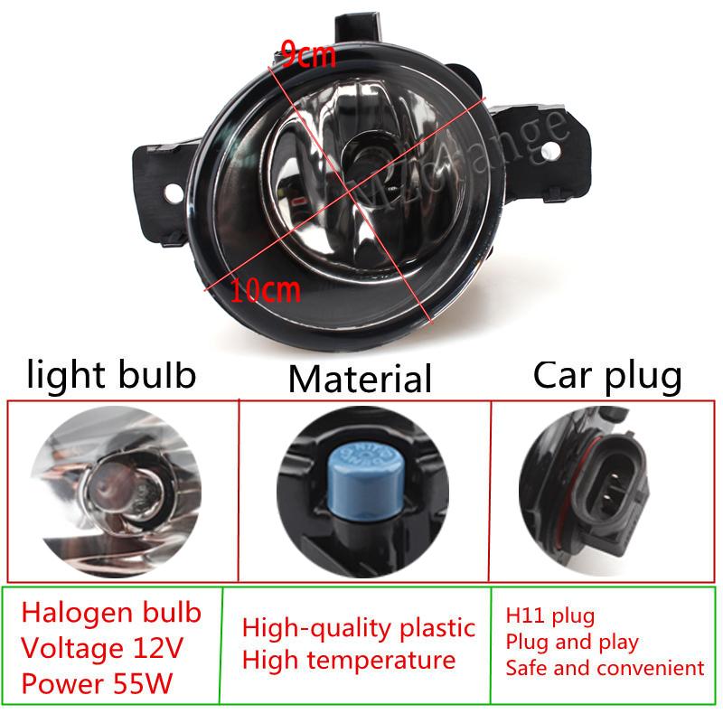 2pcs Led Fog Lights Assembly for Renault Symbol Clio Master Laguna Grand 1998-2014 2015 Halogen Headlights DRL Car Accessories