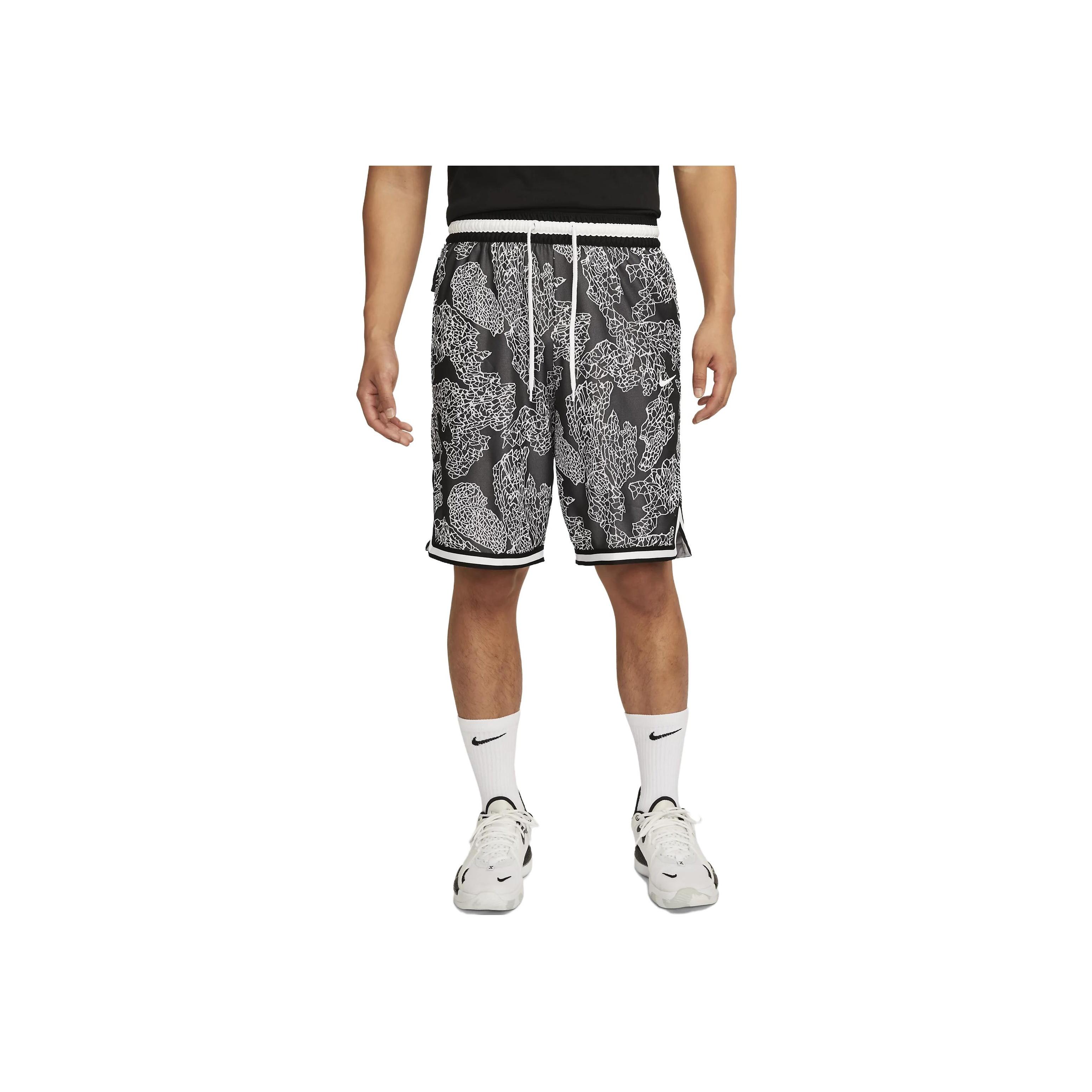 

Nike Мужские баскетбольные шорты Dri-FIT DNA с принтом по всей поверхности и шнуровкой, черные FB6928-010 L