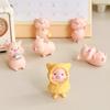 Mini Pig Figurines Cartoon Toy Cute Toppers for Home Piglet Cake Miniature Pig Office Desk Birthday