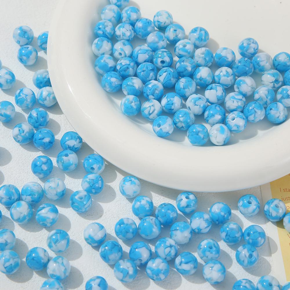 Dopamine Color Resin Round Beads for DIY Jewelry: Childlike Creamy Bracelet, Necklace, or Phone Chain Accessories.