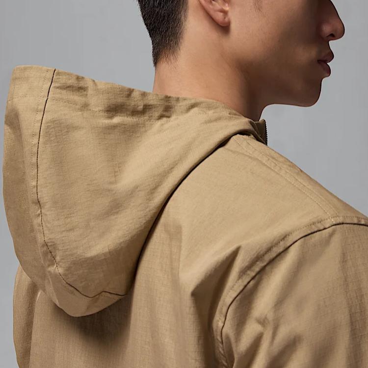 Jordan MVP SS25 Logotipo Sólido Cómodo Versátil Ligero Chaqueta Pulóver Hombre chaquetas Camuflaje Desierto Vela HF9294257