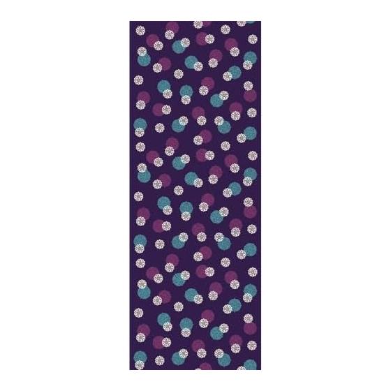 Hamamonyo Tenugui Towel - Yumehana Komon Pattern, 100% Cotton, Approx. 34cm x 90cm, Printed, Raw Edge