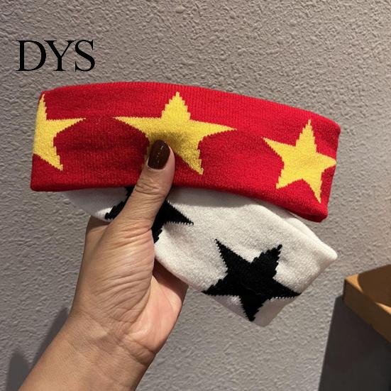 Versatile Headband Yoga Wear Resistant Non-Slip Super Soft Five-Pointed Practical Hair Accessory Star Pattern Unisex Head Wrap Accessories Band
