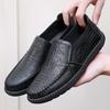 Fashion Lightweight Moccasin Leather Shoes for Men Mesh Non Slip New In Designer Legitimate Low Price Cowhide Slip-on Pu Man Casual Shoe