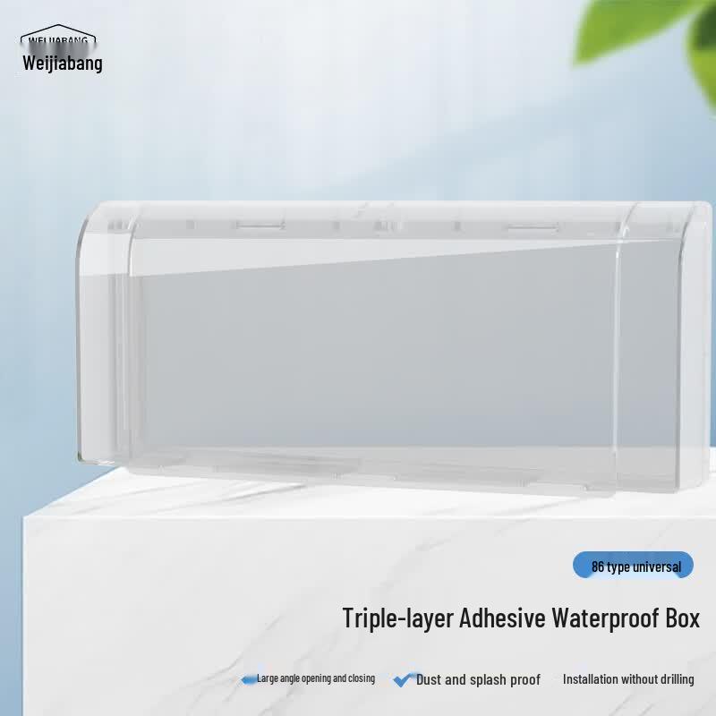 WEJIABANG 86-Type Three-Gang Waterproof Cover