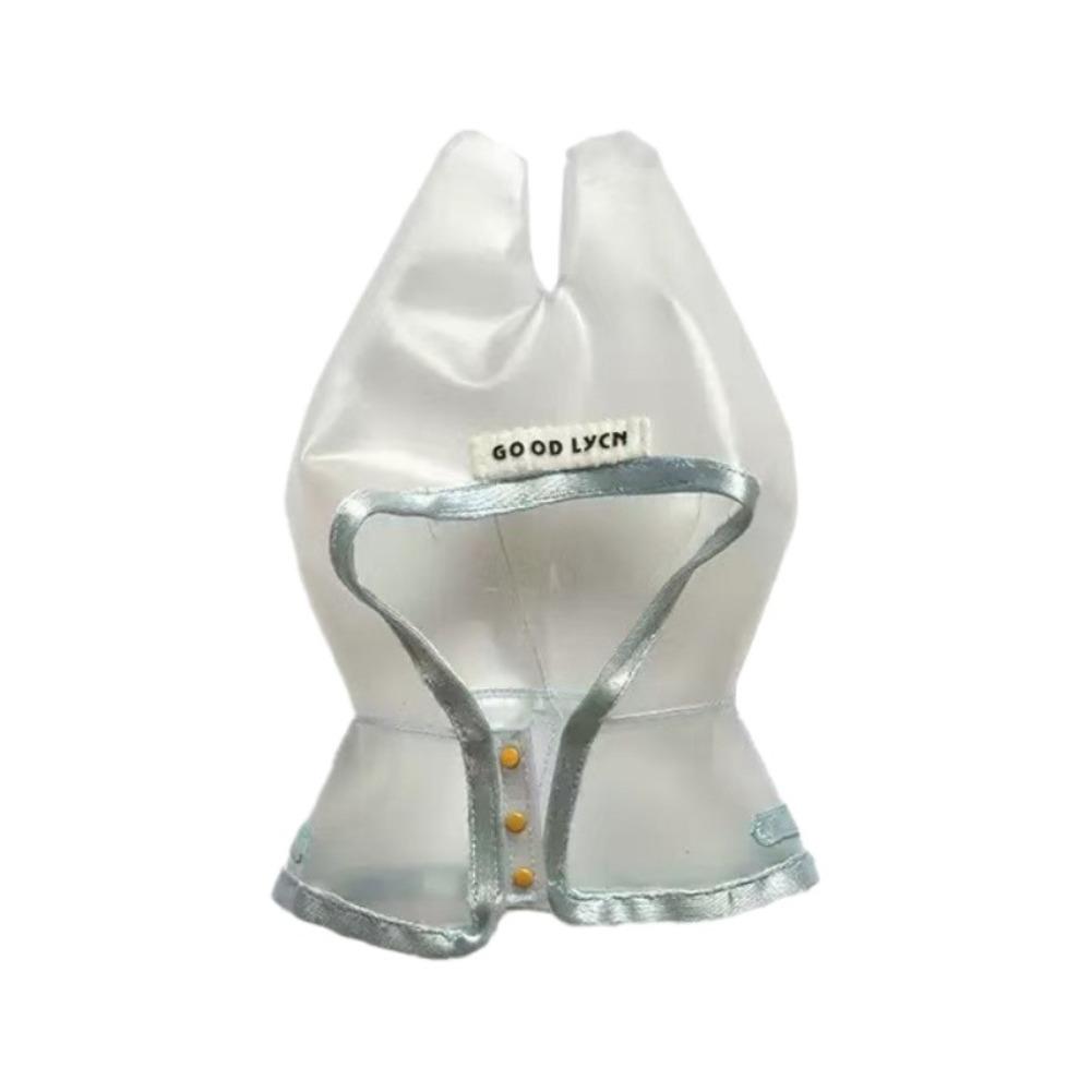 

Сменная одежда для куклы Прозрачная одежда Labubu Наряд DIY Игрушка Плащ Labubu Хлопковая кукла Doll Raincoat