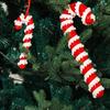 2pcs Twisted Hanging Candy Cane Ornaments Foam Christmas Tree Decoration  Happy New Year Decoration