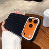 Ribbed Corrugated Suitcase Stripe Soft Silicone Phone Case For Apple iPhone 17 16 15 14 13 Pro Max Solid Color Shockproof Cover