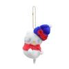 Japanese Charming Winter Snowman Plush Toy Featuring Cinnamon Dog Charm Bag