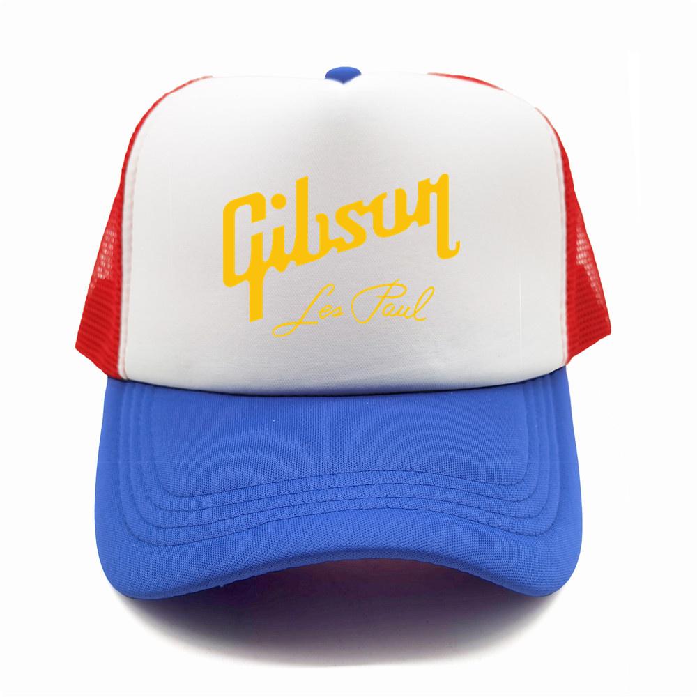 Gibson Les Paul Trucker Cap Unisex Cool Guitar Gibson Hat Baseball Cap Cool Summer Unisex Mesh Net Caps MZ