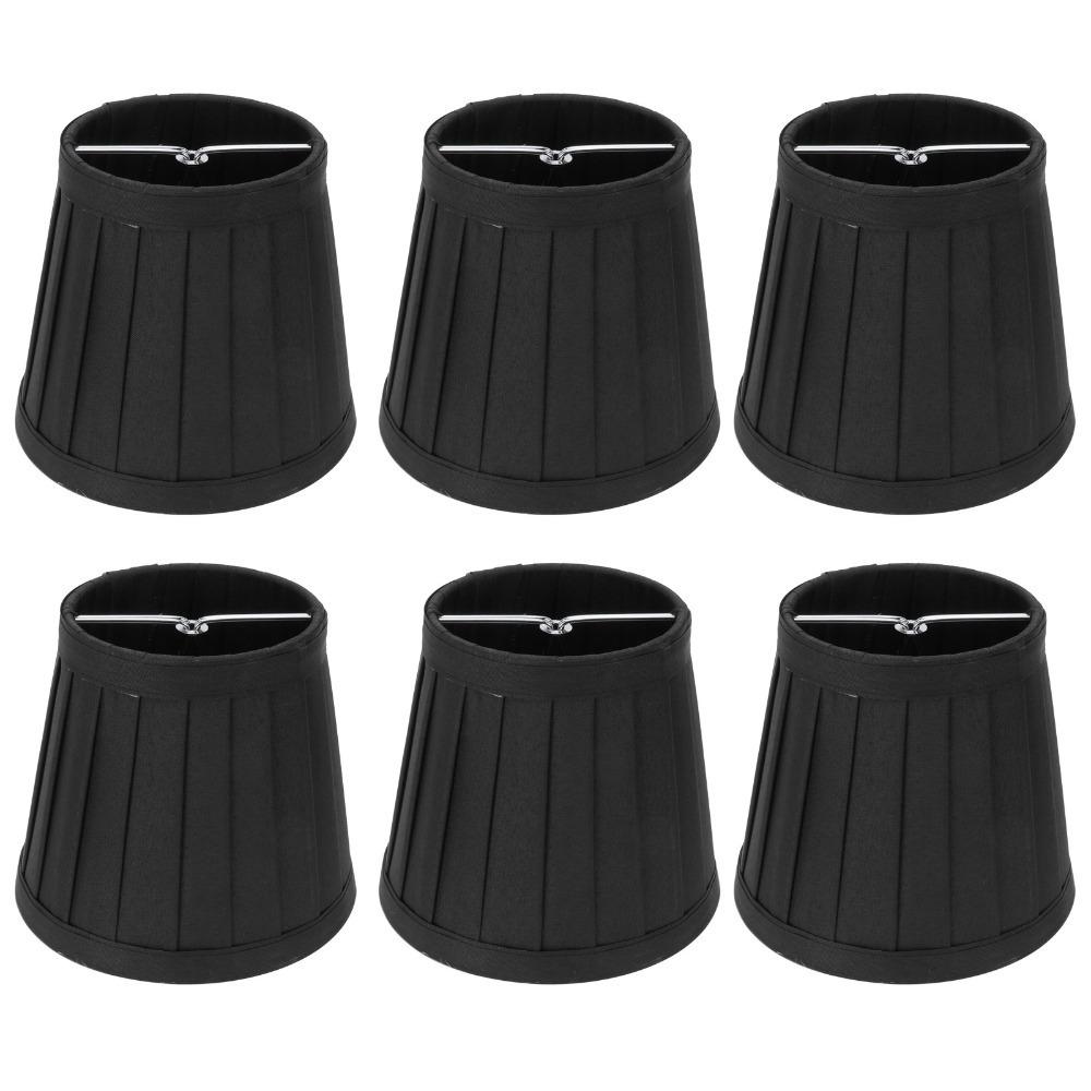 

6PCS Clip On Design Lampshade Fabric Small Lamp Shades Simple Chandelier Lamp Shades Chandelier