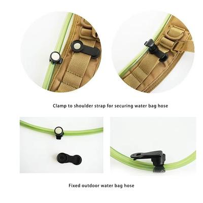 2Pcs Universals Magnetic Tube Clip Water Bladder Hose Clip Magnetic Hose Holder Removable Hydration Pack Clamp
