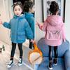Fashionable Fleece and Thickened Coat for Girls, Casual Cotton-padded Jacket for Children In Autumn and Winter