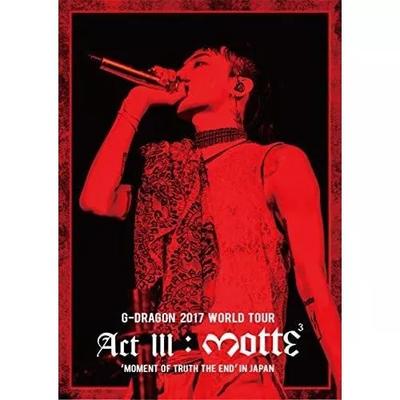 Blu-ray / BIGBANG G-DRAGON 2017 WORLD TOUR ACT III, M.O.T.T.E IN JPN Edição Padrão