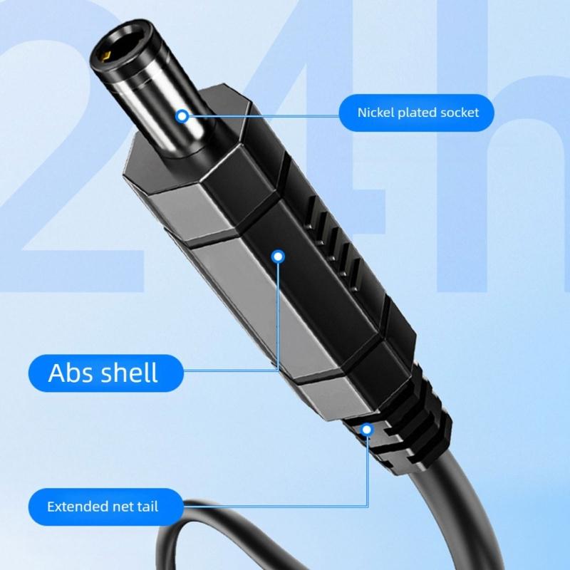 Automatic Shutdown Power Cable for WiFi Routers Reboot Cable 72Hour Reset Function to Prevent Overheating Ensures Safety