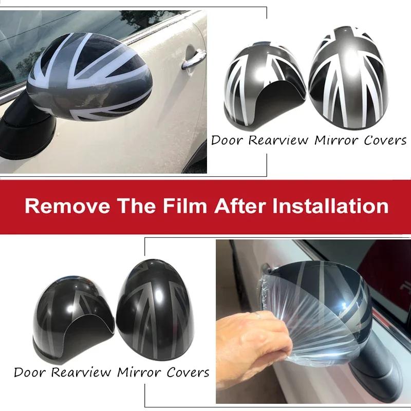 Manual Union Jack Fold Wing Mirror Caps Cover For BMW MINI COOPER R55 R56 R57 R58 R60 2PCS