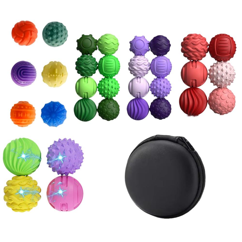 Adult Sensory Magnetic Ball Toy Silicone Stress Relief Elastic Touch Massage Puzzle Sensual Sensory Elastic Ball  Stress Relief
